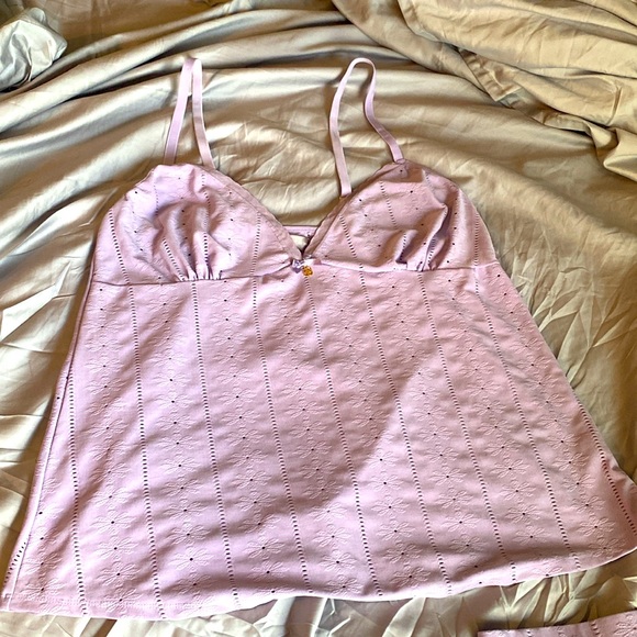 DAISY FUENTES Intimate Pajamas Set Purple Hue Nightie - Picture 5 of 10